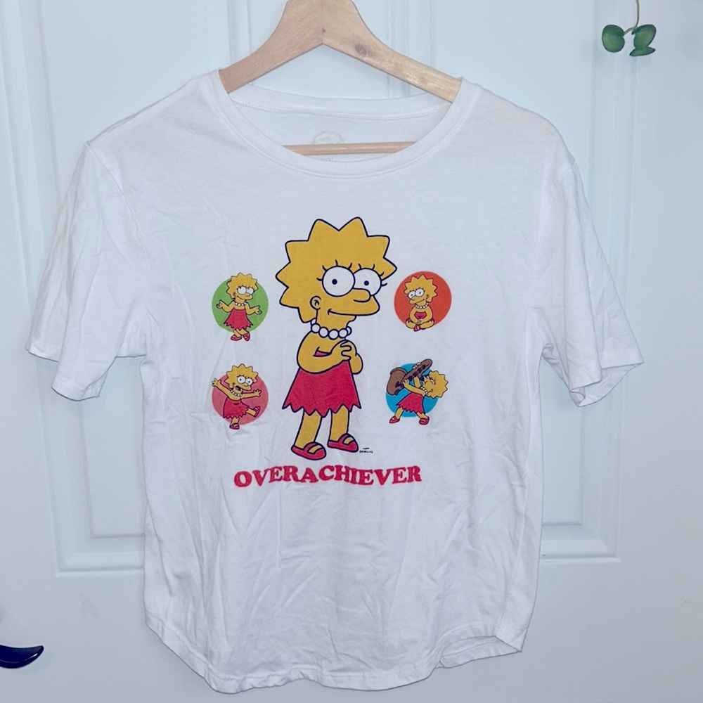 The Simpsons Lisa Overachiever tee shirt for women/teen size L